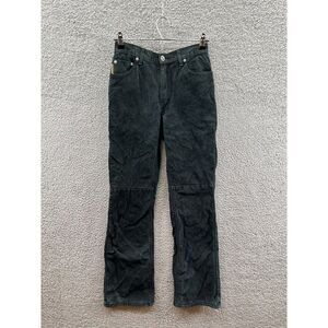 Skotts Suede Black Pants Womens Size 4 26 Made in Canada